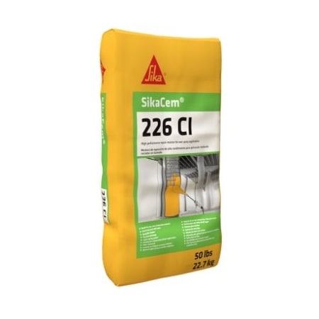 Sika Sikacem 226 CI High-Performance Repair Mortar for Wet Spray Application 50lb Bag 561878